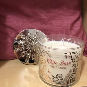 White Woods 3 Wick Candle